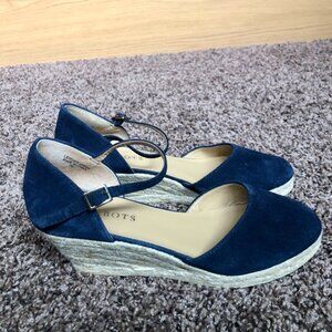 Talbots Lyndsay Espadrille Wedges (Navy, 7M)